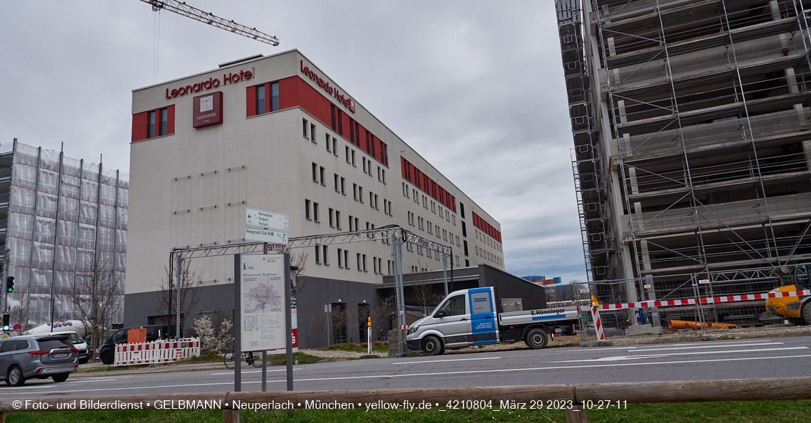 29.03.2023 - Baustelle REVO und Umgebung in Neuperlach